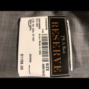 Jas. A. Bank 48R Reserve suit